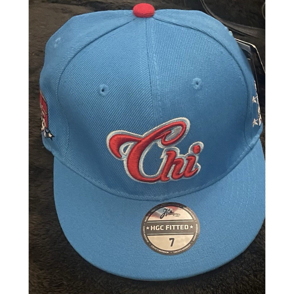 Headgear Classics Blue Chicago American Giants Fitted Hat Size 7